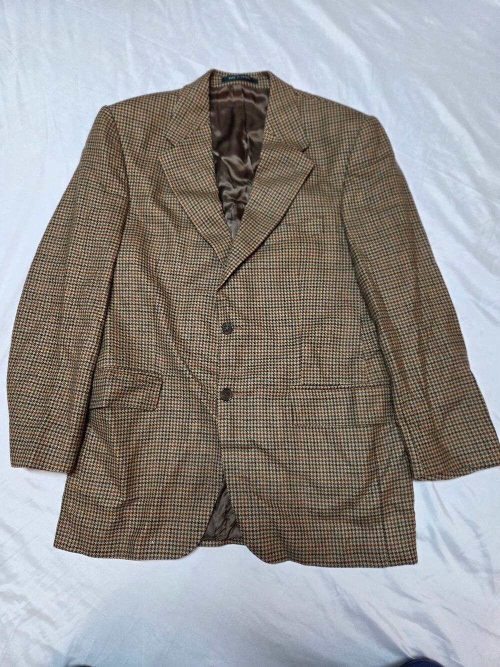 Brown Houndstooth Men's Blazer